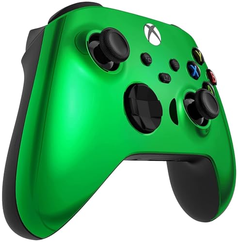 Image of Custom Controllerzz Wireless Controller for Microsoft Xbox Series X /S & Xbox One - Custom Soft Touch Feel - Custom Xbox Series X /S Controller (X /S Green Chrome)
