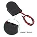 Alinan 5pcs Button Battery Holder Coin Cell Battery Holder with Switch CR2032 1 X 3V Battery Holder Battery Storage Boxes Cover with Wires On ON-Off Switch Socket Container (Black)