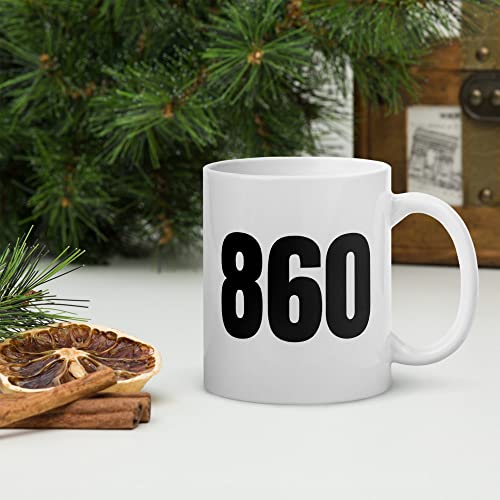Area Code 860 Coffee Mug Hartford CT Area Code Dishwasher