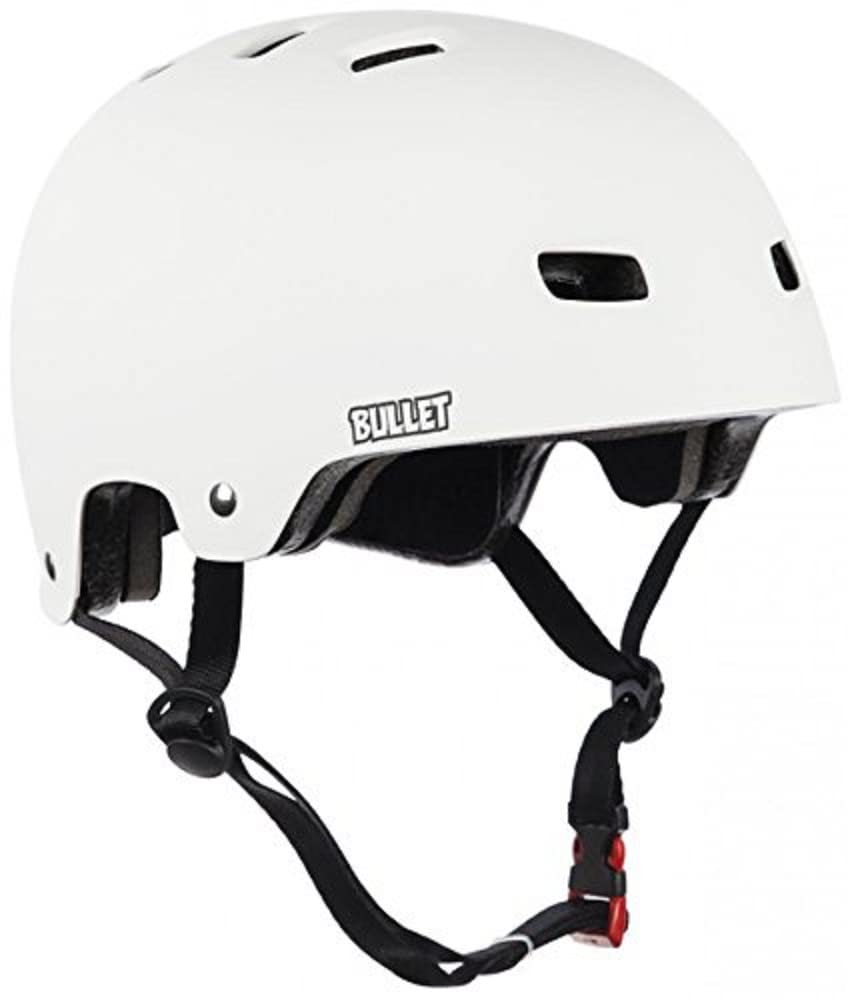 BULLET Casque Mat Blanc Taille S-M (54-57 cm)