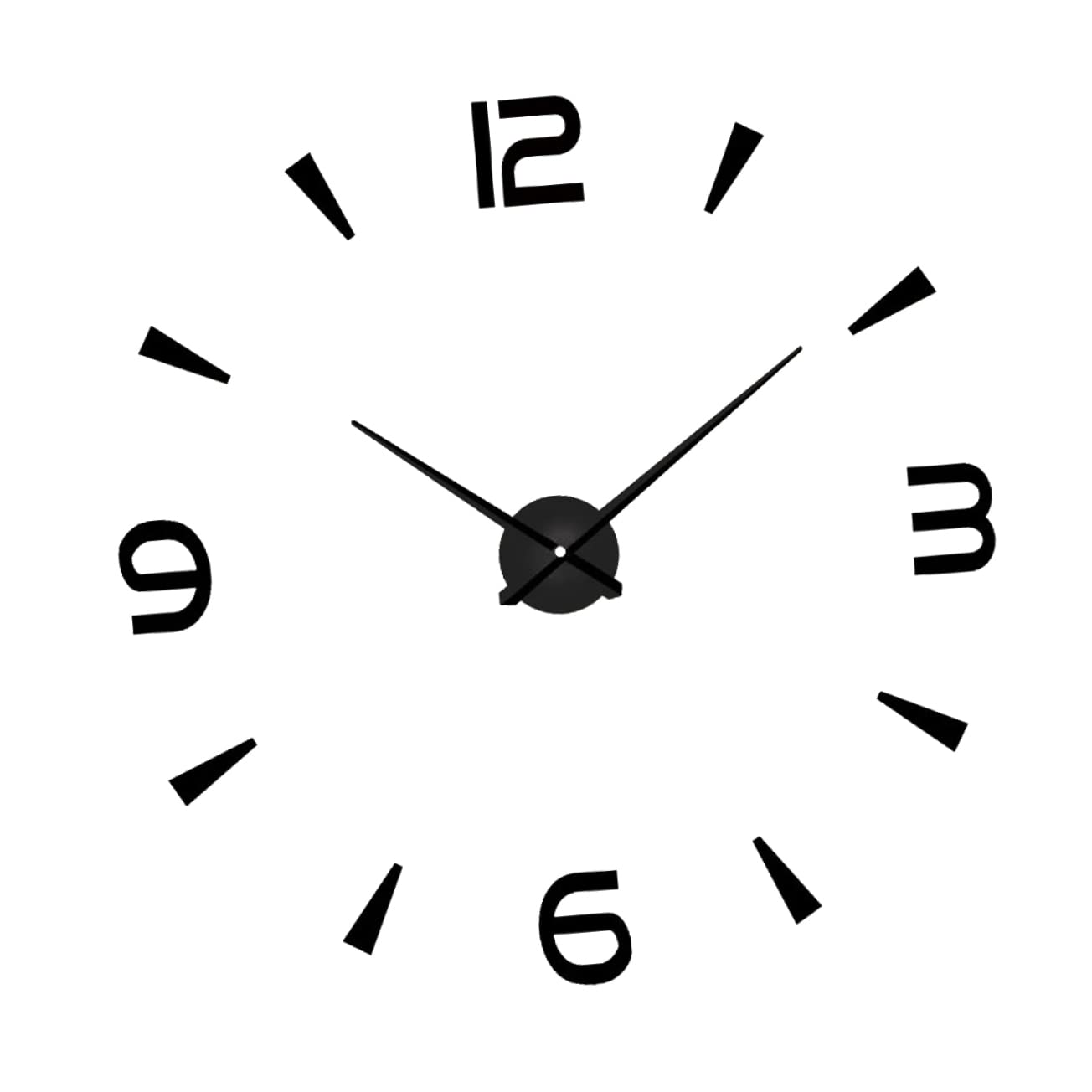 Horloge murale silencieuse acrylique miroir pour supprimer le bruit du salon