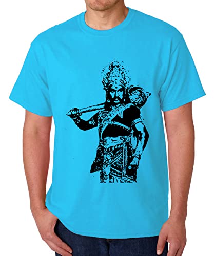 Image of Caseria Men's Cotton Printed T-Shirt -Om Designer | 100% Cotton | Half Sleeves | Regular Fit | Printed | Round Neck | Graphic T Shirt