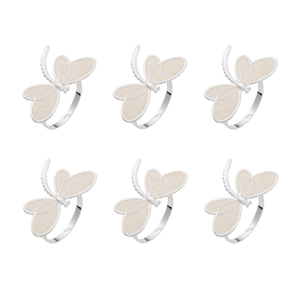 Serviettenringe-Set, Libellen-Serviettenringhalter für Tischdekorationen für Hochzeiten (B, wie abgebildet)
