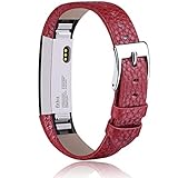 【Komfortabel Materialien】Fitbit Alta HR Armband sind weich leder material, komfortabel und umweltfreundlich für menschliche Haut. Die Edelstahlschnalle ist langlebig und verblasst nicht leicht.