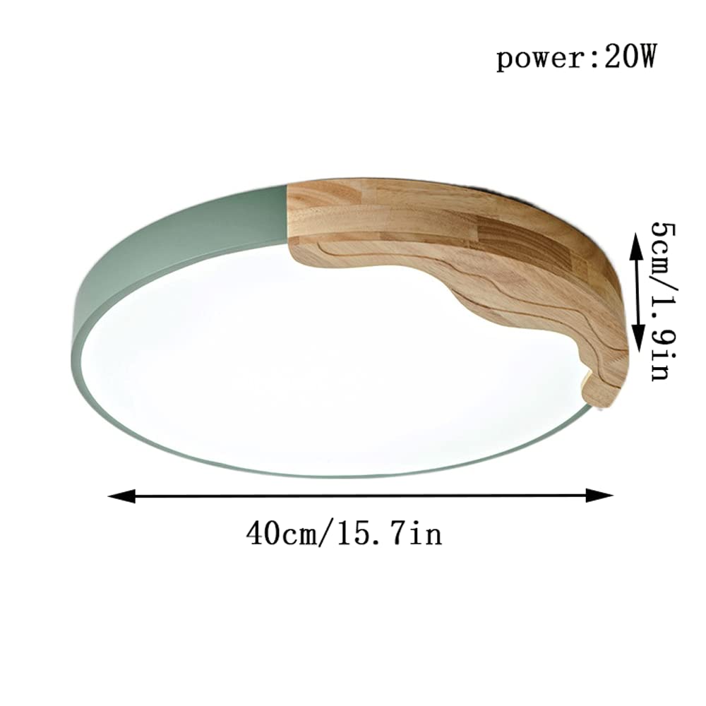 Lampa sufitowa do sypialni nowoczesne okrągłe drewno LED kreatywne regulowane przyciemniane akrylowe oświetlenie sufitowe do sypialni kuchnia salon