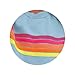 2 Piece Lounge Sets for Women Summer Rainbow Striped Tops Casual Shorts Color Blocked Suit Sweatshirts Set
