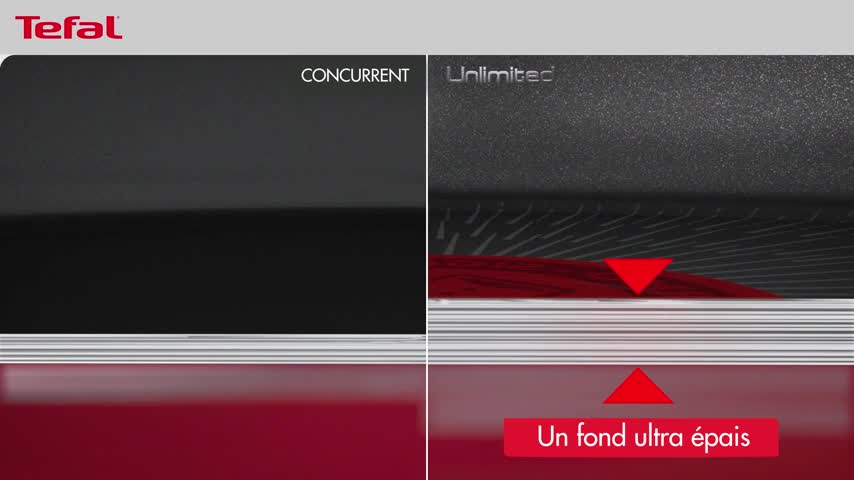 Tefal Poêle grill 26 cm, Induction, Revêtement antiadhésif Minéralia
