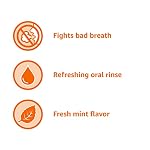 Amazon Basics Fresh Breath Mouthwash for Bad Breath, Refreshing Mint, Clean Taste, 33.8 fl oz (Previously Solimo) - Image 4
