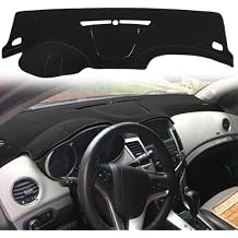 Dashboard Cover Custom Fit for Chevy Chevrolet Cruze, Dash Cover Mat Pad Carpet Protector Black J237