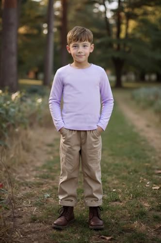 Image of Cadidi Dinos Boys Girls Long Sleeve Shirts Cotton Casual Crewneck Printed Kids T-Shirts