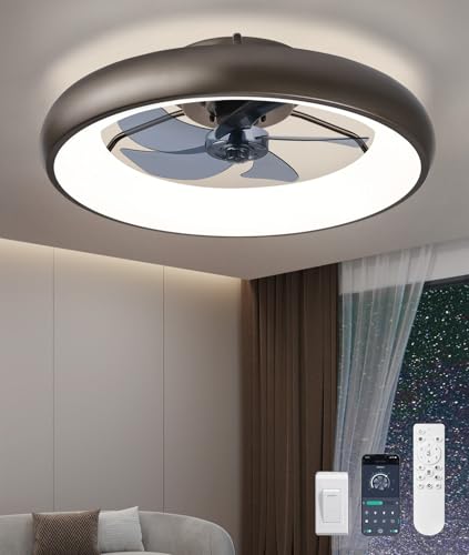 Fivesun Ultra Low Profile Ceiling Fans with Lights and Remote