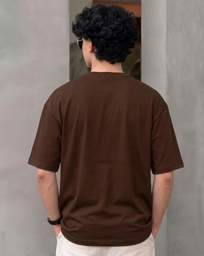 Image of AUSK Men's Graphic Printed Clothing Co-Ord Set | Oversized T Shirt with Track Pant | Casual Daily Wear Outfit for Men