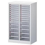 オフィスコム 法人様向け フロアケース 引き出し 収納 書類ケース 浅深ミックス 2列13段 書類収納 A4対応 幅545×奥行343×高さ880mm OC-FC-MH18-213