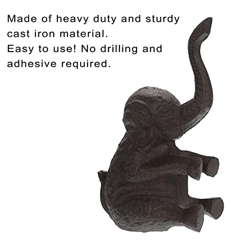 Sumnacon ULSMC00913 Cast Iron Cute Elephant Door Stop thumb #6