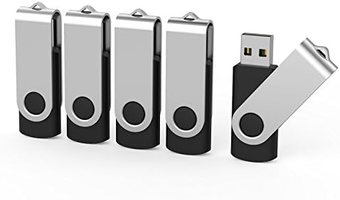 Aiibe 5 Pack 32gb Flash Drive Usb Flash Drive 32 gb Usb 2.0 Thumb Drive - Black
