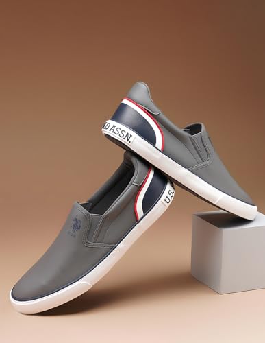 Image of U.S. Polo Assn. USPA|TIMEO 3.0|Grey Stylish Casual Sneaker Shoes for Men