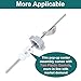 FullMayPro Lavatory Pop-Up Center Piece Assembly,Pop-Up Drain Repair Kit,Fits Most Popular Brands,Replacement Bathroom Sink Pivot Rod,15MM Ball, Chrome（2PCS）