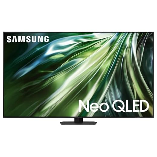SAMSUNG TV QE55QN90DATXZT Neo QLED 4K Mini LED, Smart TV 55" Processeur NQ4 AI Gen2, Neo Slim, DVBT-2, Q-Symphony & Dolby Atmos, intégré avec Alexa, Titan Black 2024