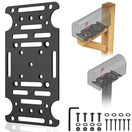 Mailbox Mounting Bracket Post Mount Mailboxes Board for Wood or Hollow Posts Compatible with Most Sizes of Post Mount Mailboxes