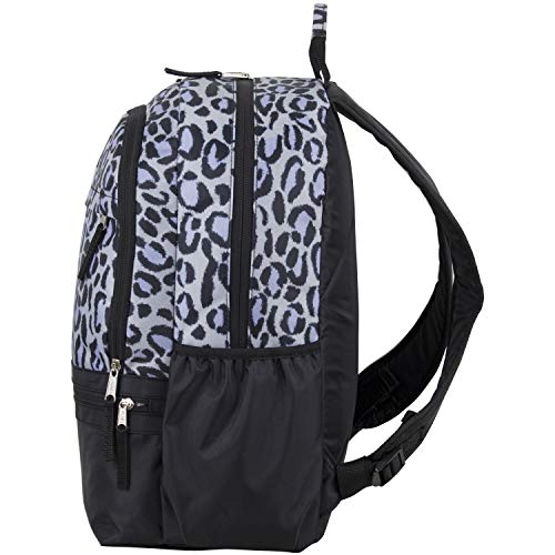 FUEL Ultimate Concept Water Resistant Carry On Luggage Travel Laptop College Business Backpack Work Bag (Black/Snow Leopard Print)2