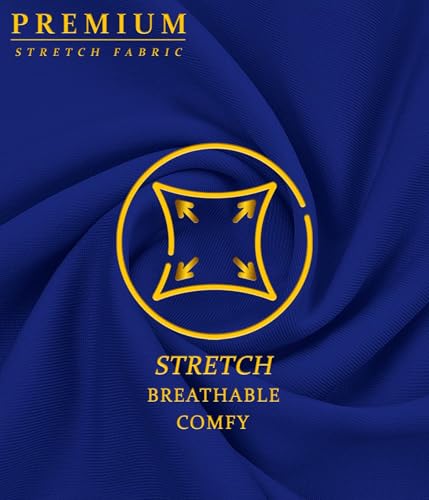 Image of Hybrid & Company Women's Premium Nylon Ponte Stretch High Waist Pencil Suit Skirt Below Knee