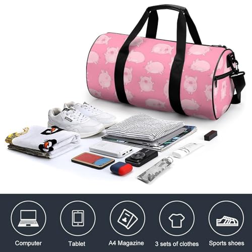 Sac de sport gym adorable cochon résistant et compact pour optimiser vos voyages