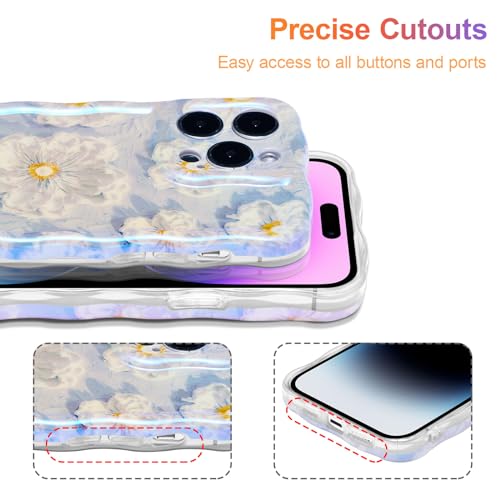 Coque compatible MagSafe iPhone 15 Pro Max anti-choc fleur