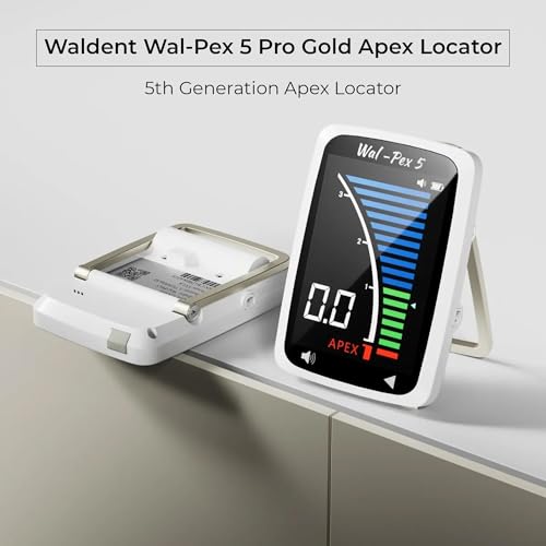 Image of Waldent Wal-Pex 5 Pro Gold 5th Generation Apex Locator | Advanced Digital Technology | Accurate Root Canal Measurement | Compact & Ergonomic Design | Enhanced Precision for Dental Procedures