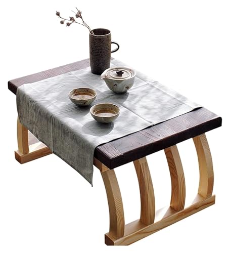 Table de méditation basse pour aménager un petit salon ou décorer une baie vitrée
