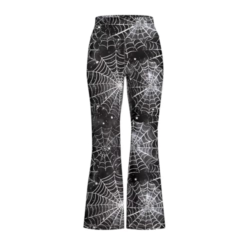 ZFRXIGN Girls Flare Leggings Size 5-14 Halloween Sweatpants for Yoga, Jazz, Pilates, Gymnastics, Dance