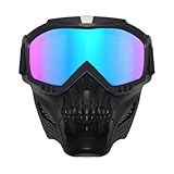 Respirabilité confortable : conduite confortable avec nos lunettes de moto. Le cadre en TPU souple dispose d'un design unique et respirant intégré avec des trous de mousse fine, de filtre à bouche et de ventilation. Maintient une bonne circulation de l'air qui garantit le confort lors du port.