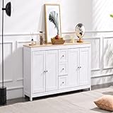 ** [Robuste und langlebige Küchenwagen]: Hochwertige mitteldichte Faserplatten und Tischplatten aus Gummiholz ​​verleihen diesem Küchenwagen die Vorteile von Haltbarkeit und Umweltschutz. Es kann viele Jahre verwendet werden und hat eine längere Lebensdauer. Die speziell lackierte Oberfläche macht es auch stärker, und das Hauptdach hält einer hohen Kapazität von 135 Pfund stand.