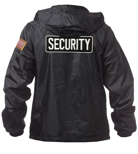 Gs-eagle For Men's Security Zip Up Windbreaker Hoodie Jacket
