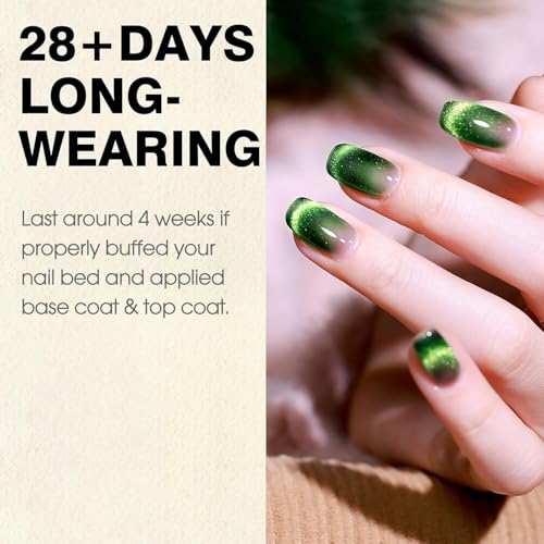 Image of BOLT BEE 9D Galaxy Cat Eye Gel Nail Polish Glitter Magnetic Art Polish for Nail Designs | LED Soak-Off Gel Lacquer Strong & Long-Lasting nail Art for Home & Salon -(Sea Green)