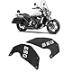 Motorrad-Seitenabdeckung, Rahmenplatte, Langlebig, Glänzender Schutz, Aluminiumlegierung für für Vulcan S 650 2015-2021 (BLACK)