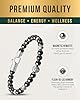MagnetRX® Hematite Magnetic Bracelet – Max Strength Magnet Stones with Stainless Steel Charms – Elegant Hematite Beaded Bracelets for Men (Armory | Small) #4