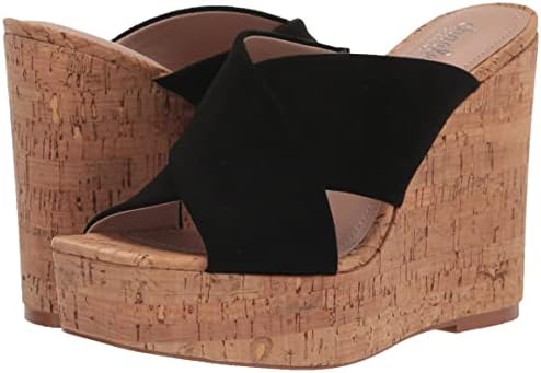 Charles by Charles David Women's Duo Wedge Sandal, Black, 7.5 | Image 6