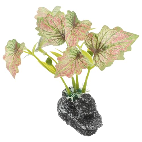 Parliky Artificial Aquarium Plant Ornament Decorative Reptile Climbing Plants Fish Tank Decoration