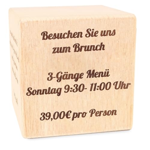 Présentoir de table en bois avec code QR pour menu digital keepdrum - 6