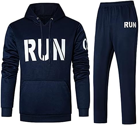 ANNANONER Men’s Tracksuits 2 Piece Outfit Casual Long Sleeve Sweat Suits Sports Jogging Set