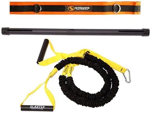 Stroops Slastix Dual Resistance Bands Training Kit - Complete Resistance Band Set for Strength, Mobility & Full-Body Workout | 90 System Spine Strap