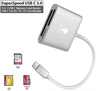 USB C Card Reader,Stouchi USB C to Compact Flash CF Card Reader 3