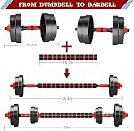 Dumbbells Weight Set for home gym dumbellsgym set haltere et poids Exercise & Fitness Dumbbell free dumble adjustable as a barbell pair 3 in 1 neoprene bars for men and women Training Equipment