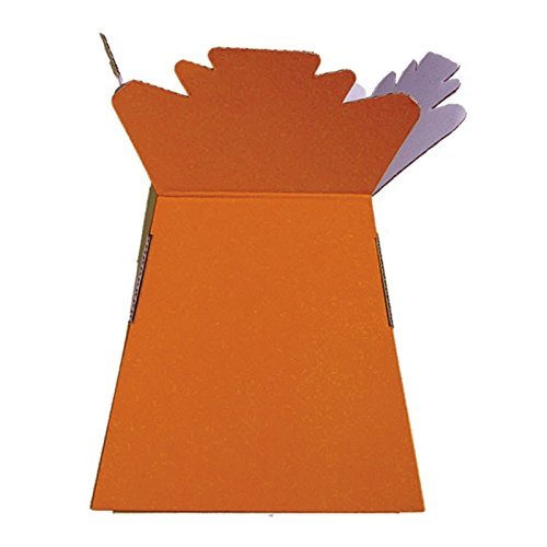 Orange Living Vase – Süße Baum-Kiste Als Blumen- Oder Geschenkbox, Faltbar