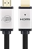 JIB Boaacoustic BlackBerry HDMI Cable, 4K High Speed HDMI to HDMI 2.0 Braided Cord Cable for TV 1M