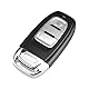 Für Audi A4l A3 A4 A5 A6 A8 Quattro Q5 Q7 A6 A8 Remote Key Shell Case HU66 Fob Ersatz Auto-Smart-Schlüsselschale 3 Tasten
