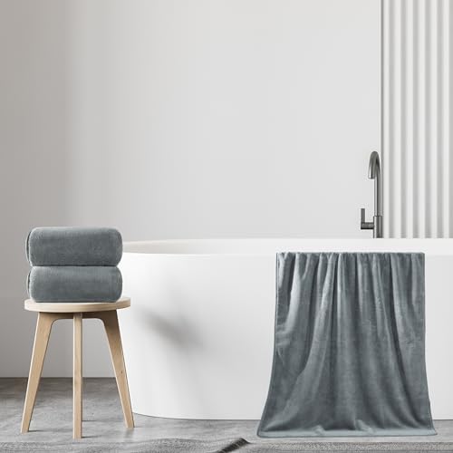 Polyte Plush Microfiber Oversize Quick Dry Lint Free Bath Towel thumb #4