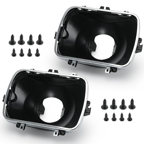 FQRANBO 42437 Headlight Bucket Kit, 5X7 Headlamp Bracket Mounting Kit Compatible with Chevrolet Express GMC Savana 1500 2500 3500 Safari Yukon Topkick Chevy Exprress 4500 K10 K20 K30 (2 Pack)
