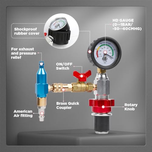 image for CMTOOL Coolant Vacuum Refill Kit, Universal Vacuum Coolant Fill Kit, C