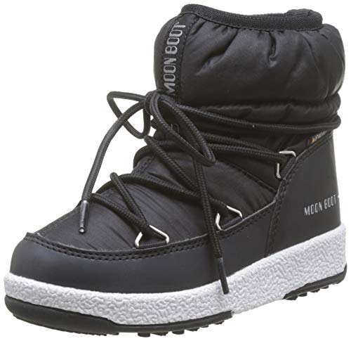 Moon-boot Jr Girl Low Nylon Wp Schneestiefel, Schwarz (Nero 001), 38 EU